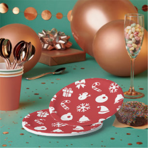 Assiettes En Carton Lolailo 12 Joyeux Noël/Feliz Navidad
