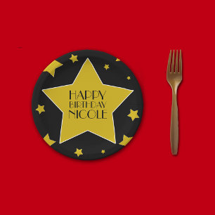 Assiettes En Carton L'or noir tient le premier rôle le nom