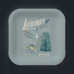 Assiettes En Carton LOTHLORIEN™ Watercolor Collage Graphic<br><div class="desc">Step into the golden woods of Middle-earth™ with this enchanting Lord of the Rings™ design inspired by Lothlórien™. Featuring elegant Elven elements — from flowing cloaks and intricately crafted blades to a graceful bow, vial of light, and delicate leaves drifting on the breeze — this artwork captures the quiet beauty...</div>