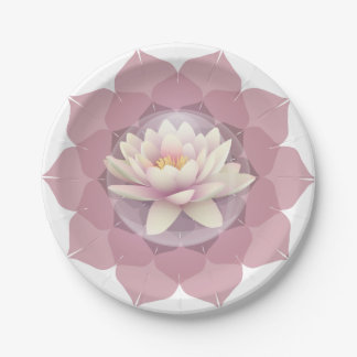 Assiettes En Carton lotus et mandala