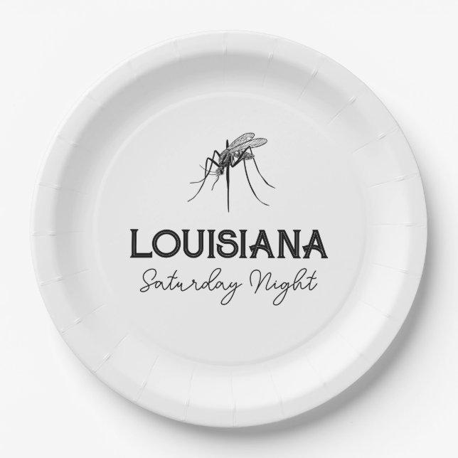 Assiettes En Carton Louisiana Saturday Night Plaques papier personnali (Devant)