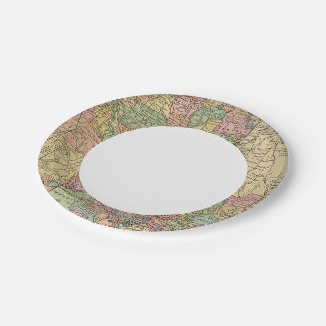 Assiettes En Carton Louisiane 10 (Angle)