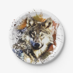 Assiettes En Carton Loup