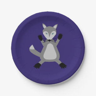 Assiettes En Carton Loup d'Halloween mignon