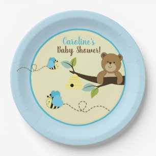 Assiettes En Carton L'ours et le bleu de miel gaffent des plats de