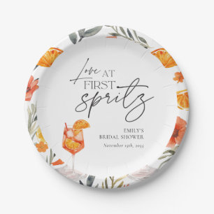 Assiettes En Carton Love at First Spritz Enterrement de Vie de Jeune F