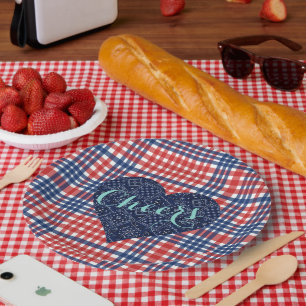 Assiettes En Carton Love Fall Kitsch Mariage campagnard Plaques