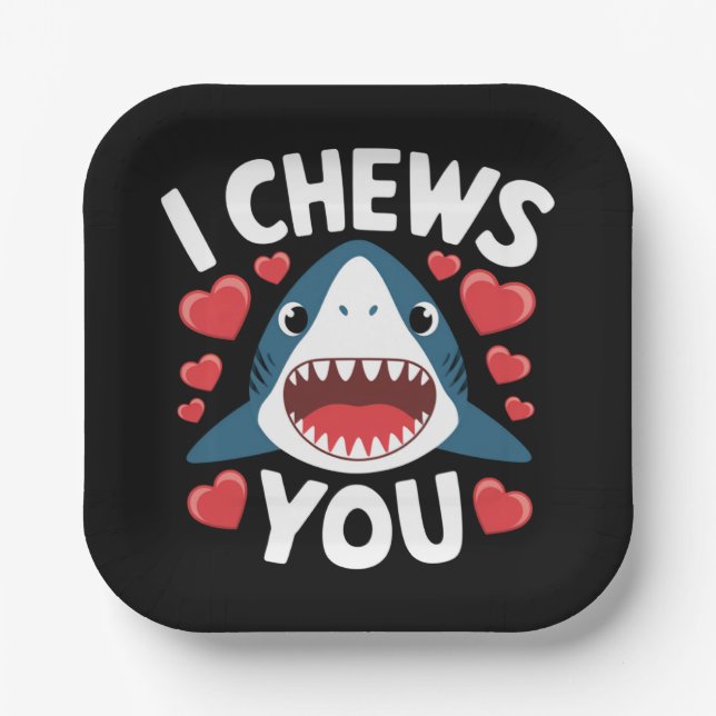 Assiettes En Carton Love Heart Leopard Cute Valentine's Day (Recto)