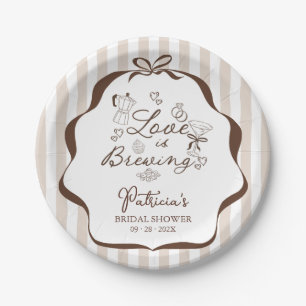 Assiettes En Carton Love Is Brewing Espresso Martini Enterrement de Vi