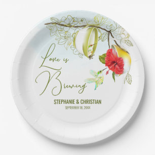 Assiettes En Carton Love Is Brewing Hummingbird Tea Party
