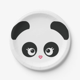 Assiettes En Carton Love Panda®