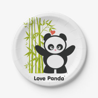 Assiettes En Carton Love Panda®