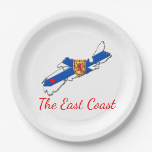 Assiettes En Carton Love The East Coast Heart Plaque N.S.
