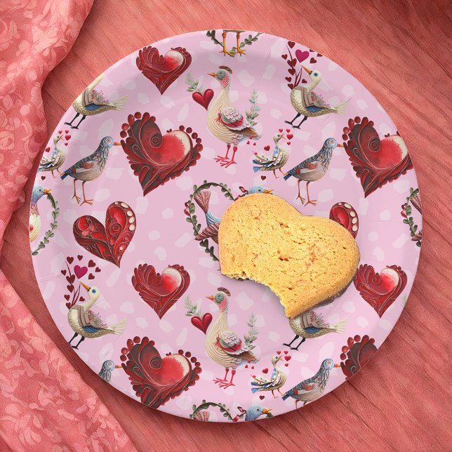 Assiettes En Carton LoveBirds (Créateur téléchargé)