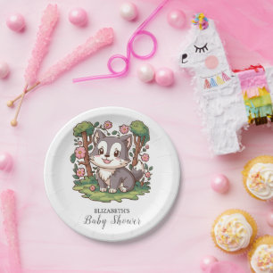 Assiettes En Carton Lovely Mystical Wolf Baby shower