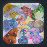 Assiettes En Carton Lucky Charms - Cute Animals<br><div class="desc">The Lucky Charms they are a group of very lucky and cute Friends of Animals with beautiful and colorful patterns spreading luck as they go along the road of happy life journey.</div>