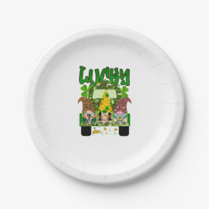 Assiettes En Carton Lucky Gnomes St. Patrick's Day