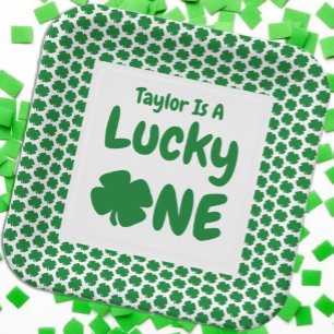 Assiettes En Carton Lucky One St Patrick's Day 1er anniversaire