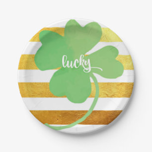 Assiettes En Carton Lucky St Patrick's Day