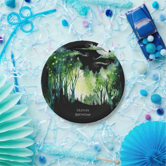 Assiettes En Carton Lueur de luciole (Fête)