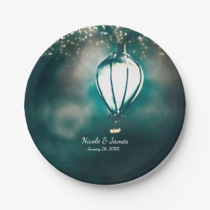 Assiettes En Carton Lumières de Réception de Mariage Enchantées d'Été