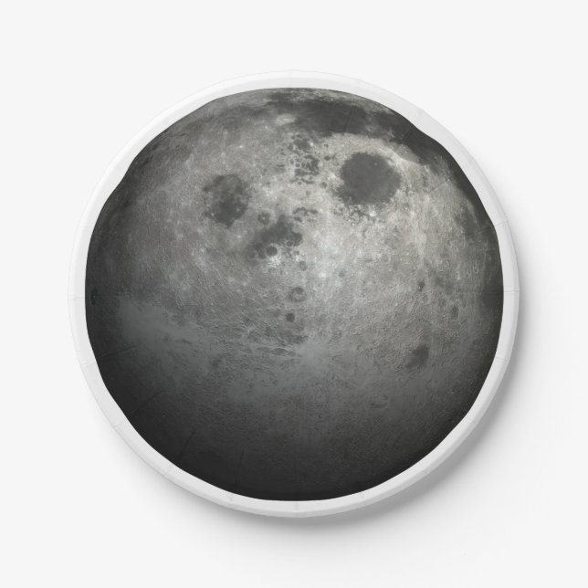 Assiettes En Carton Lune (Devant)