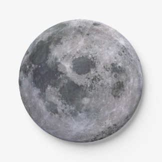 Assiettes En Carton LUNE de plaque à papier de partie
