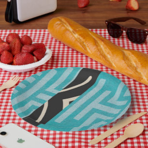 Assiettes En Carton Luxe raffiné Ile des Caraïbes africaines