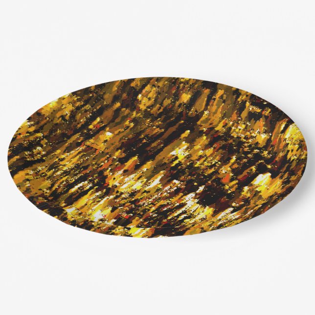 Assiettes En Carton Luzes foscas de vela sob uma placa de gelo (Angle)