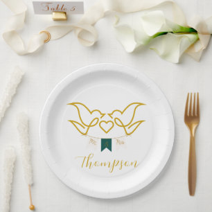 Assiettes En Carton M. et Mme pour les mauvaises herbes récentes Juste