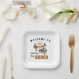 Assiettes En Carton Ma première plaque de papier Rodeo