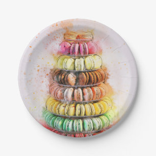 Assiettes En Carton Macarons