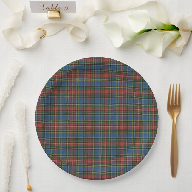 Assiettes En Carton MacBeth Un Clan écossais Tartan (Mariage)