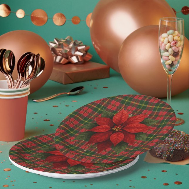 Assiettes En Carton  MacDonald Kingsburgh Scottish Tartan Christmas (Multi)