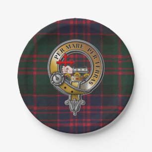 Assiettes En Carton MacDonald Tartan & Badge