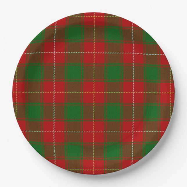 Assiettes En Carton Macfie Tartan (Devant)