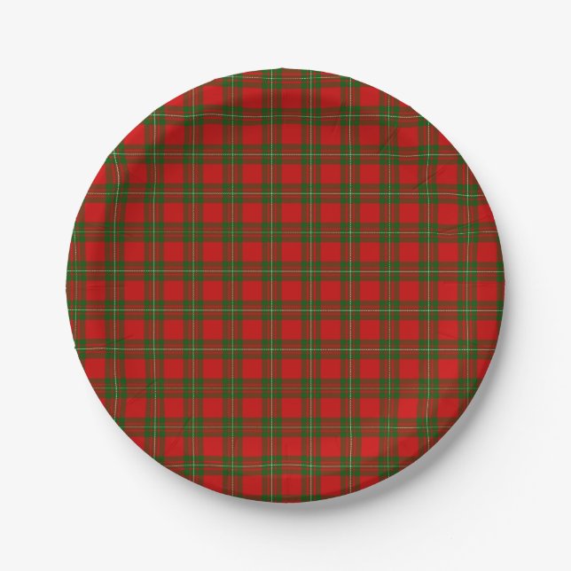 Assiettes En Carton MacGregor Tartan (Devant)