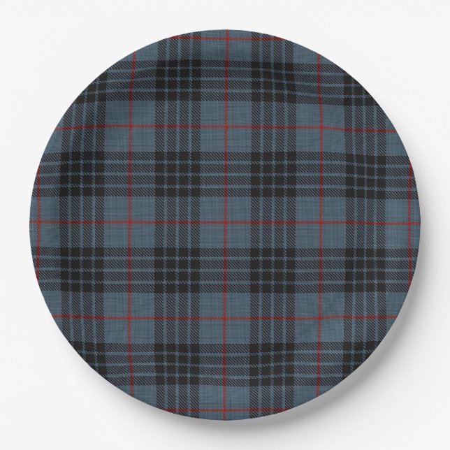 Assiettes En Carton MacKay Blue Tartan (Devant)