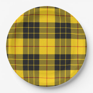 Assiettes En Carton MacLeod Scottish Clan Tartan Plaid Motif