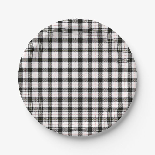 Assiettes En Carton MacPherson Tartan (Devant)