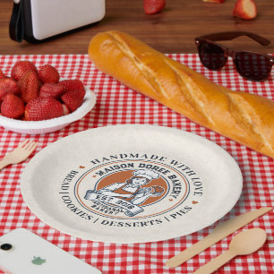 Assiettes En Carton Magasin de boulangerie Pâtissier Dessert Friandise