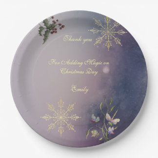 Assiettes En Carton Magical Christmas Glow Christmas Birthday plates