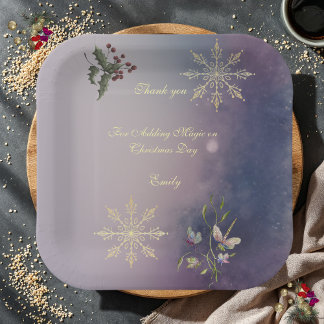 Assiettes En Carton Magical Christmas Glow Christmas Birthday plates