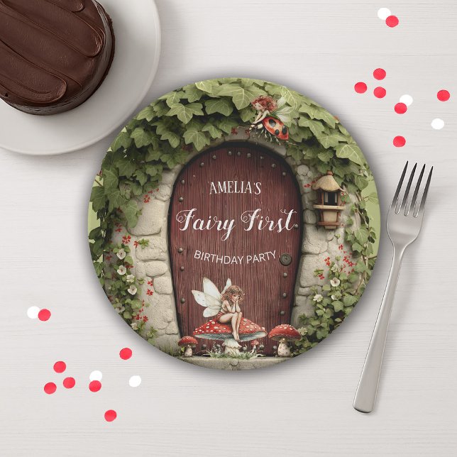 Assiettes En Carton Magical Fairy First Birthday Party (Magical Fairy First Birthday Party Paper Plates)