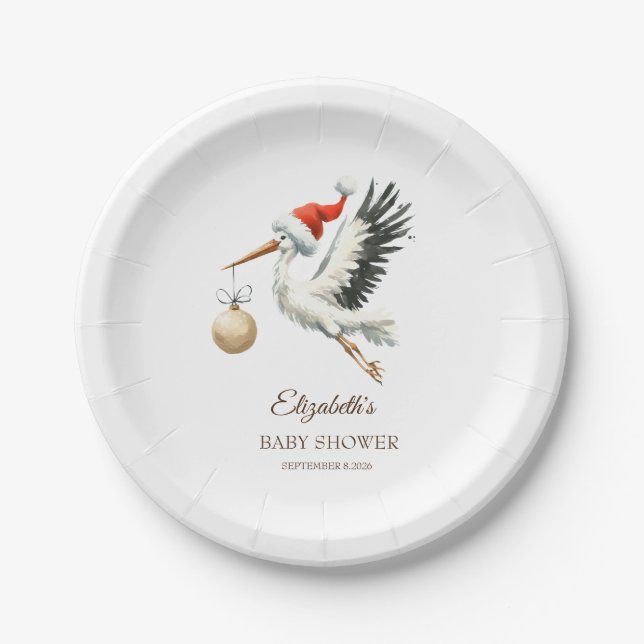 Assiettes En Carton Magnifique Vite Stork (Devant)