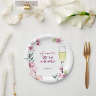 Assiettes En Carton Magnolia Brunch et Bubbly