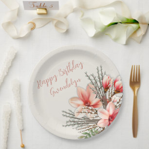 Assiettes En Carton Magnolia Willow Plaques papier pour fête d'anniver