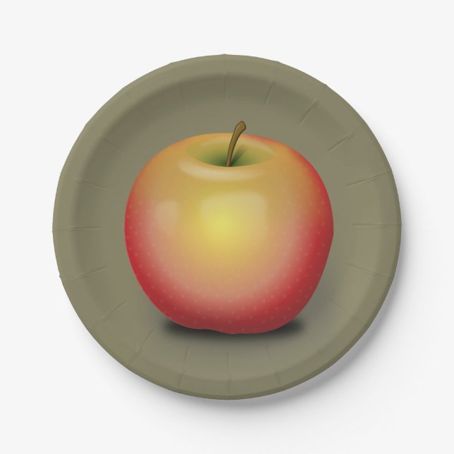 Assiettes En Carton Maintosh Apple (Devant)
