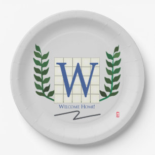Assiettes En Carton Maison bienvenue