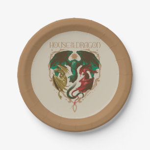 Assiettes En Carton Maison du Dragon Bouclier dragon